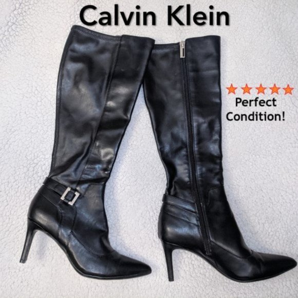 CK Raveah leather boots 6M ~EUC~
